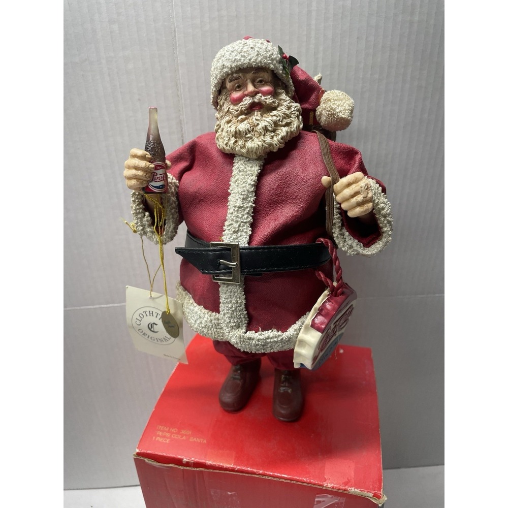 Possible Dreams Clothique "Santa's Merry Pepsi-Cola Christmas" Figurine 1989 EUC